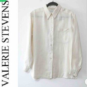 Valerie stevens linen shirt